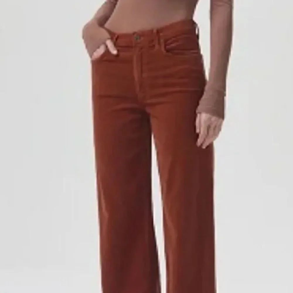 Agolde corduroy rust colored size 26 - Picture 3 of 5